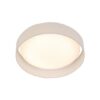 Canopus 1 Light LED Flush Ceiling Light In White Shade