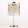 Zelma LED Table Lamp In Polished Chrome And Silver