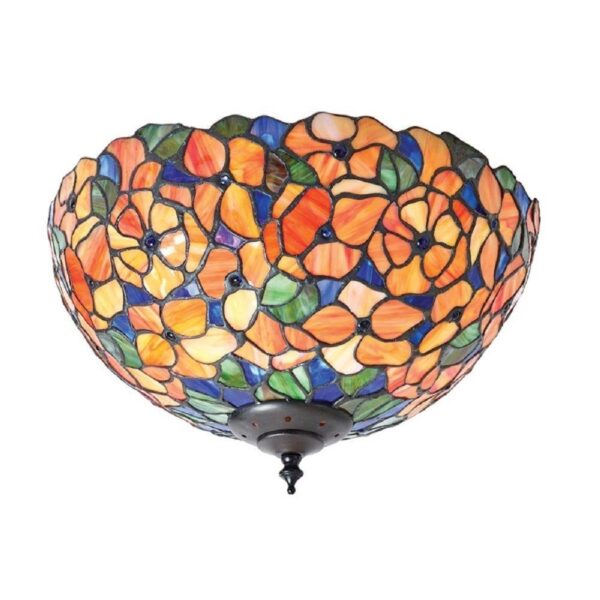 Interiors 1900 70720 Josette Tiffany Medium 2 Light Flush Ceiling Light