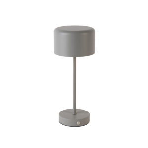 Modern table lamp gray rechargeable – Poppie
