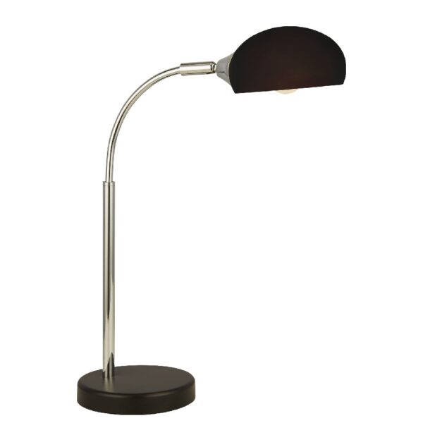 Astro Black Glass Shade Table Lamp In Chrome