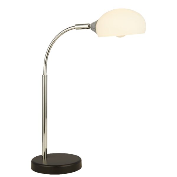 Astro Opal Glass Shade Table Lamp In Chrome