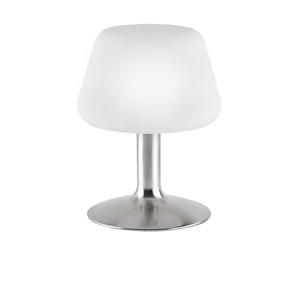 Steel Table Lamp with Opal Glass incl. LED and Touch Dimmer - Tilly