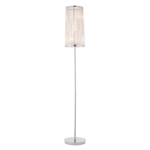 Sophia 3 Lights Clear Crystal Floor Lamp In Chrome