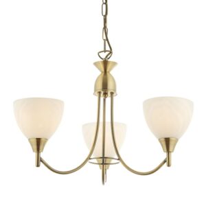 Alton 3 Lights Ceiling Pendant Light In Antique Brass