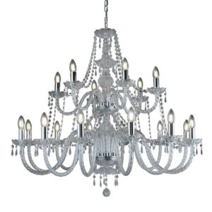 Hale 18 Lights Clear Crystal Chandelier Light In Chrome